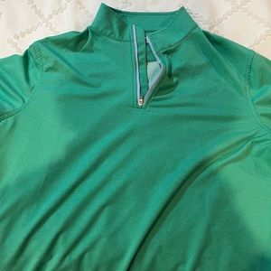 Green Peter Millar Quarter Zip